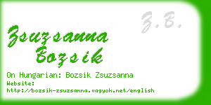 zsuzsanna bozsik business card